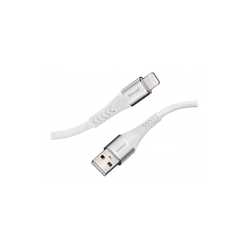 Cavo dati intenso a315l nylon 1.5m usb-a/lightning 12w bianco