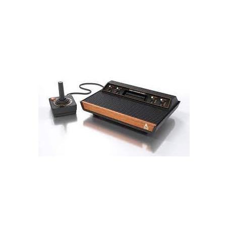 Console videogioco atari 2600+ cartuccia 10 giochi in 1 nero/arancione