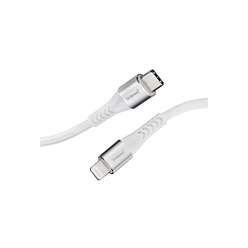 Cavo dati intenso c315l nylon 1.5m usb-c/lightning 60w bianco