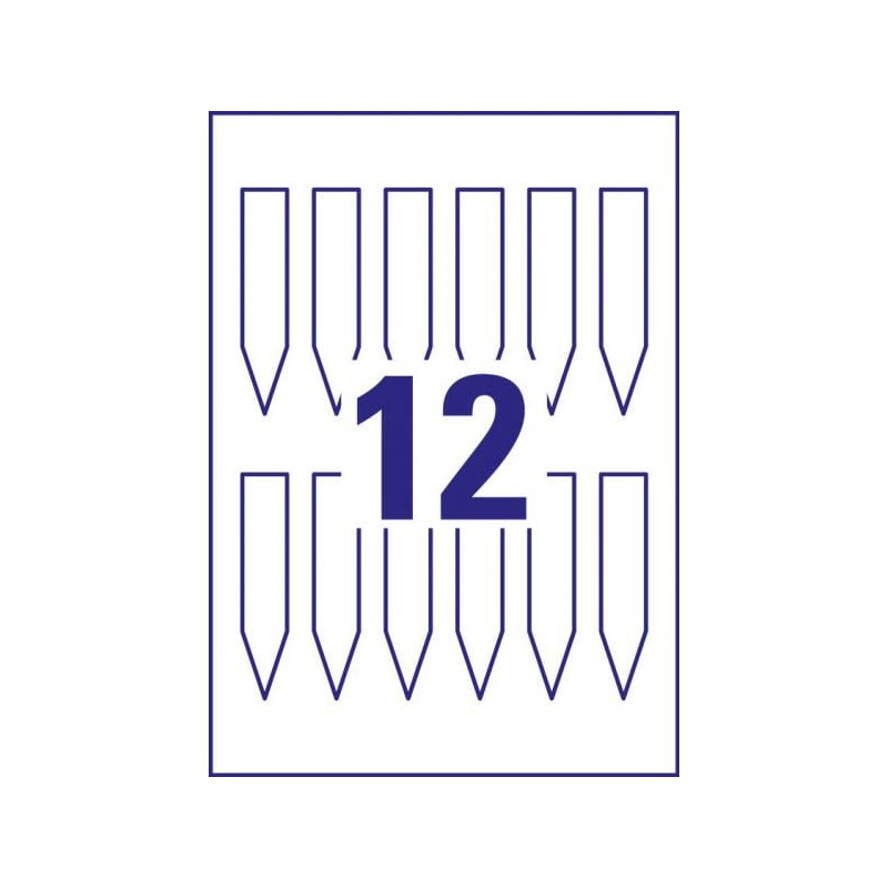 Inserti per etichette non adesive consumabili avery cf120 a4 forma