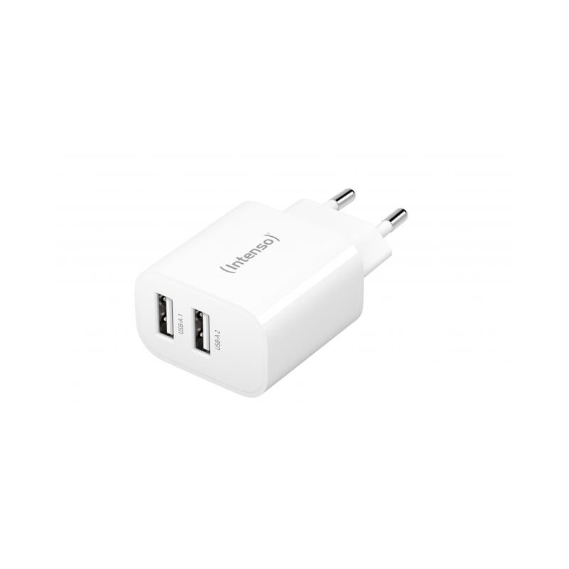 Alimentatore da rete intenso w24aa 2xusb-a 24w bianco [7802412]