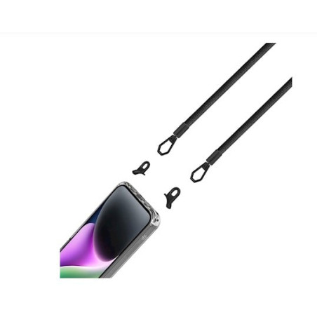 Custodia celly freedom per iphone 15 pro con lace nero trasparente