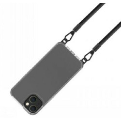 Custodia celly freedom per iphone 15 plus con lace nero trasparente