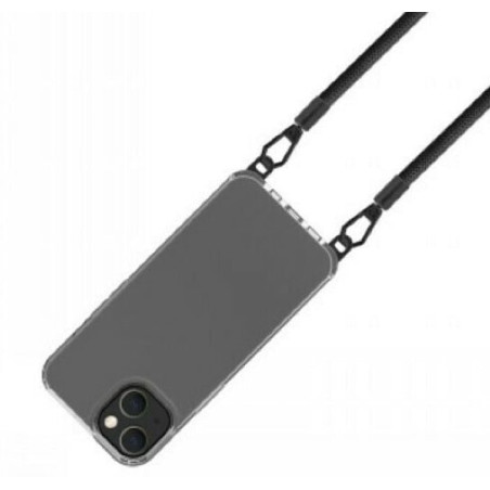 Custodia celly freedom per iphone 15 plus con lace nero trasparente