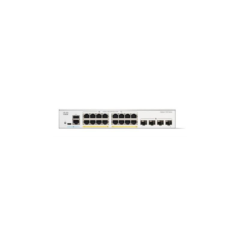 Switch cisco catalyst 1300 ge full poe 2x1g sfp gestito 16 porte