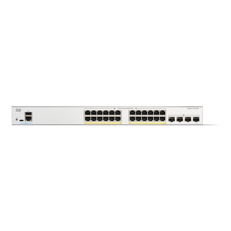 Switch cisco catalyst 1300-24p-4x gestito 24 porte gigabit