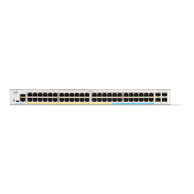 Switch cisco catalyst 1300-48p-4g gestito 48 porte giga ethernet