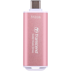Ssd esterno 512gb trascend esd300p usb-c 10gbps rosa [ts512gesd300p]