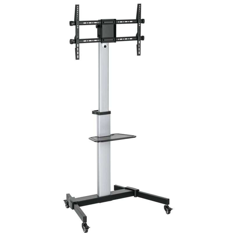 Supporto tv 37-86'' a pavimento techly con mensola trolley