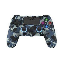 Controller senza fili dragon per ps4-pc 620mah 16pulsanti blu