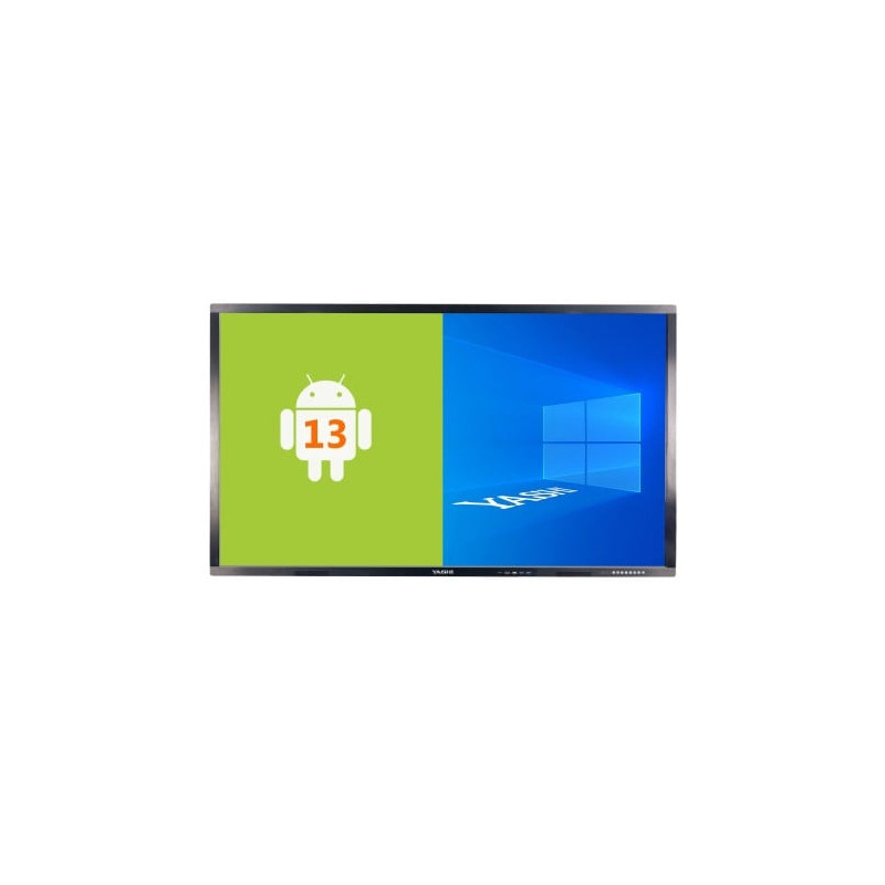 Lavagna interattiva 75'' yashi 4k 4/32 android 13 nero [ly7513]