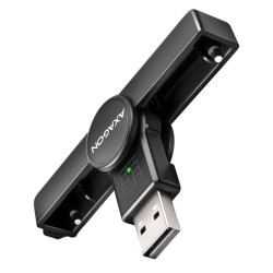Lettore tascabile axagon cre-smpa per smart card usb-c