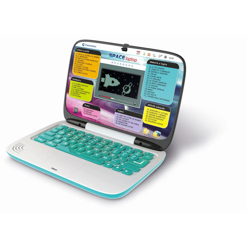 Gioco per bambino clementoni notebook spaziale 5+ [16426]