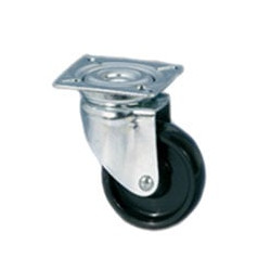 Ruota poliammide piastra girevole mm 42x17