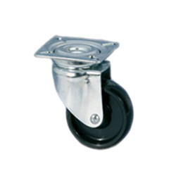 Ruota poliammide piastra girevole mm 60x25