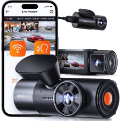 Dashcam vantrue n4 pro triple gps per auto nero [n4 pro]