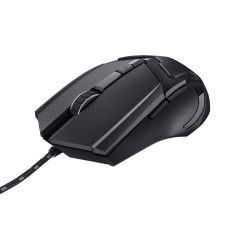 Mouse da gioco trust basics cablato ottico dx 4800dpi nero [24749]