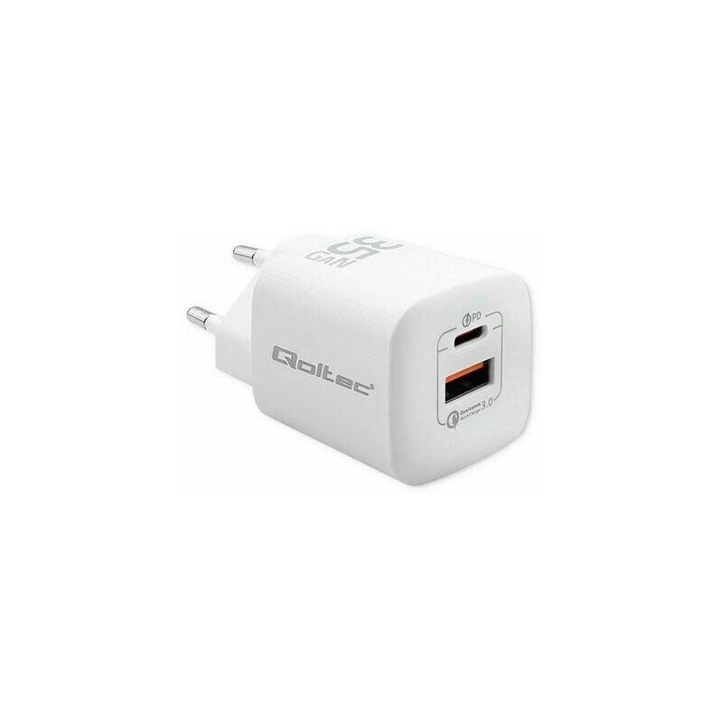 Alimentatore da rete qoltec 50763 per dispositivi mobili 1x usb-c