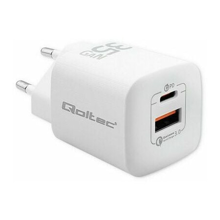 Alimentatore da rete qoltec 50763 per dispositivi mobili 1x usb-c