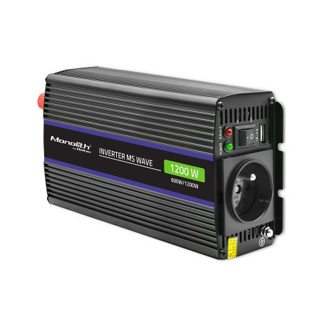 Inverter qoltec 51925 monolith 1200ms wave 12-230v 600/1200w