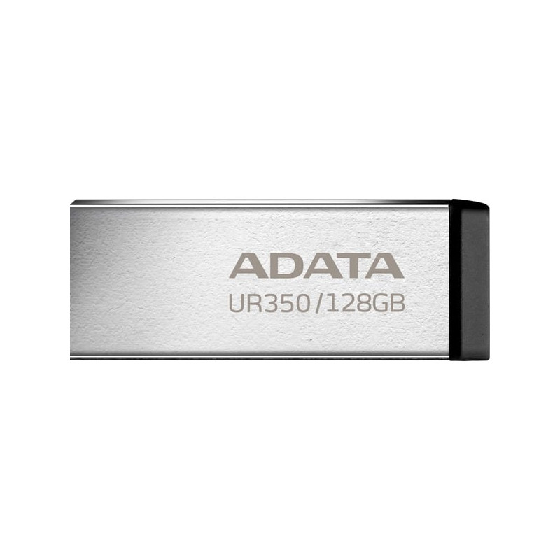 Pen drive 128gb adata ur350 usb3.2 5gbps nichel/nero [sgada3128ur350b]