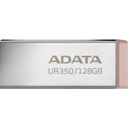 Pen drive 128gb adata ur350 usb3.2 5gbps nichel/marrone [sgada3128ur350n]