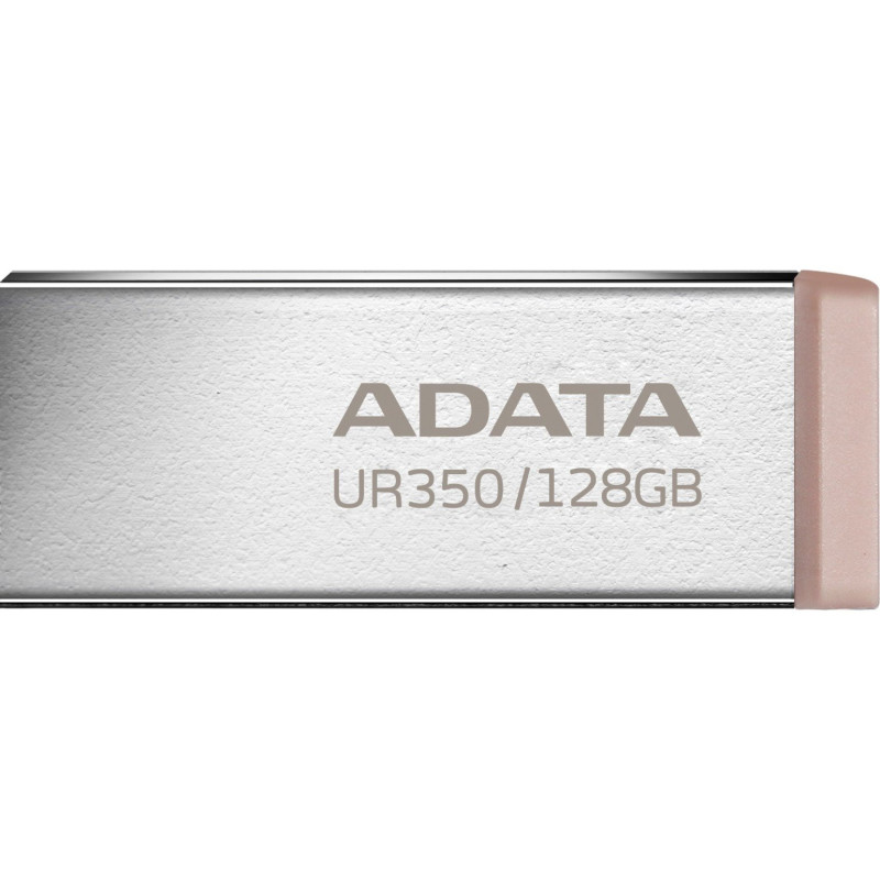 Pen drive 128gb adata ur350 usb3.2 5gbps nichel/marrone [sgada3128ur350n]