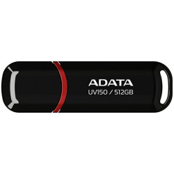Pen drive 512gb adata uv150 usb3.2 5gbps nero [sgada3512uv150b]