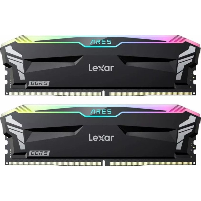 Ram udimm ddr5 32gb lexar ares rgb gaming 2x16gb 7200mhz cl34 nero