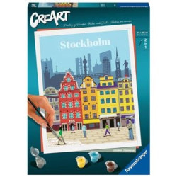 Giochi creativi pittura ravensburger creart stoccolma colorata [23520]