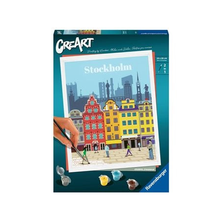 Giochi creativi pittura ravensburger creart stoccolma colorata [23520]