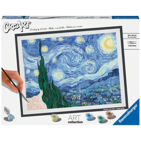 Giochi creativi pittura ravensburger creart van gogh la notte stellata