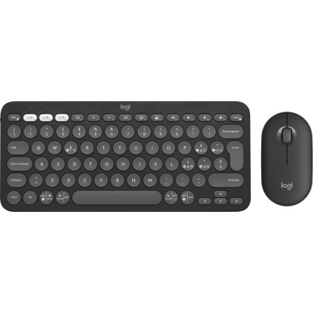 Tastiera e mouse logitech pebble 2 combo grafite [920-012221]