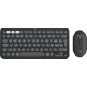 Tastiera e mouse logitech pebble 2 combo grafite [920-012221]
