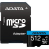 512gb scheda microsdxc adata premier classe 10 100mb/s nero/blu [ausdx512guicl10a1-ra1]