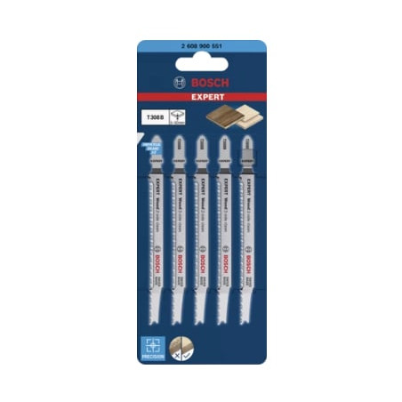 Lame per seghetti bosch t308b 5stk legno 5pz [2608900551]