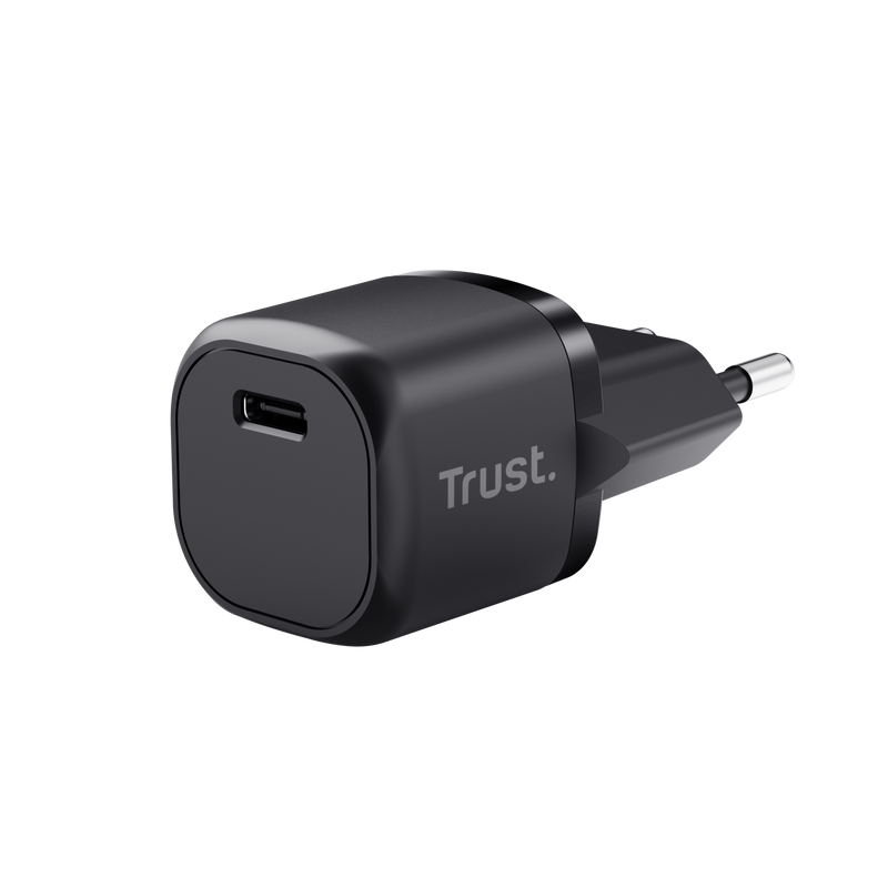 Alimentatore da rete trust usb-c 20w/3a/nero [25174]