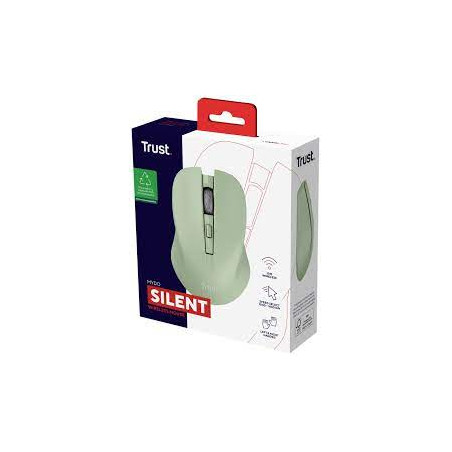 Mouse trust wireless usb/ottico 1800dpi verde [25042]