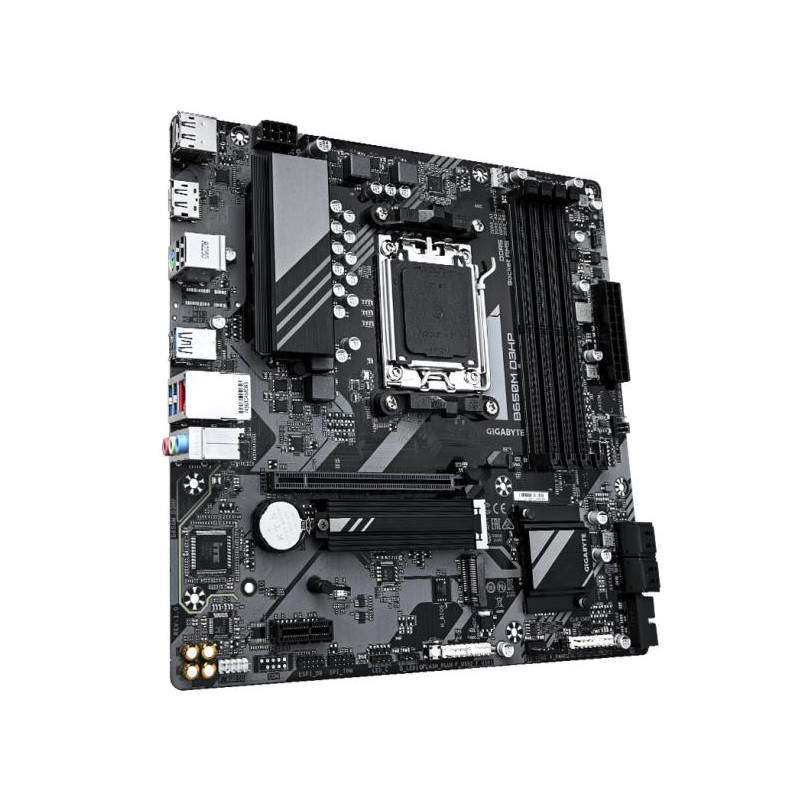 Scheda madre gigabyte ga-b650m d3hp ax am5 ddr5m atx nero [b650m