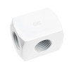 Raccordo alphacool hf collegamento a 3 vie g1/4 bianco