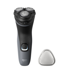 Rasoio philips serie 1000 s1142 da uomo senza fili grigio [hpphigms1142000]