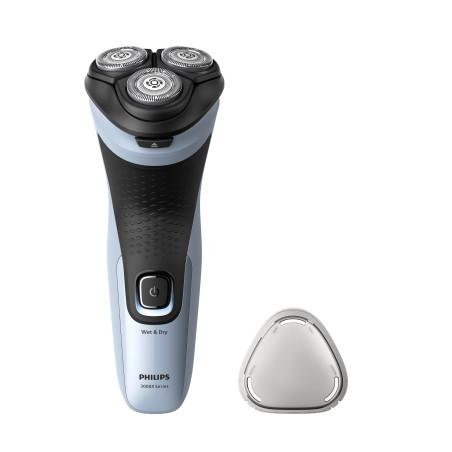 Rasoio elettrico philips shaver series 3000x da uomo blu/nero [hpphigmx3003000]