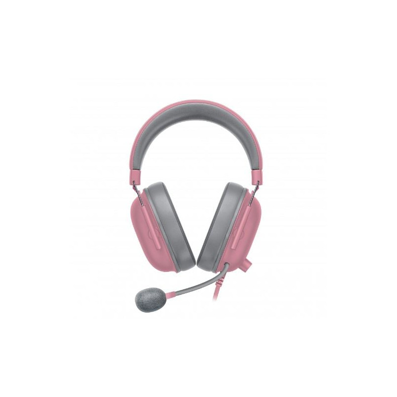 Cuffie razer per gamer kraken v3x con file rosa