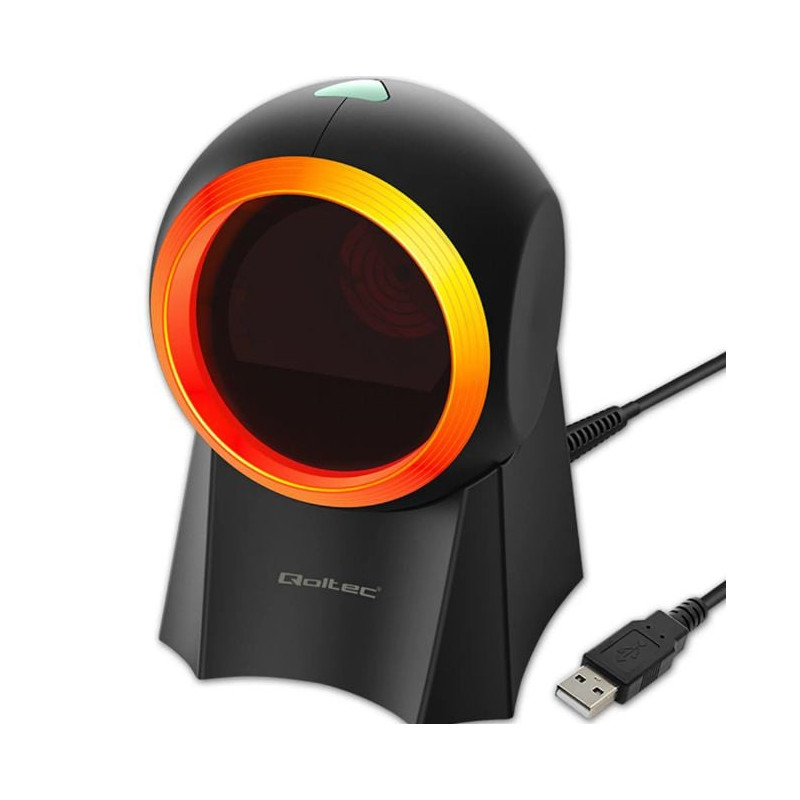 Scanner per codici a barre qoltec 50857 wired desktop barcode scanner