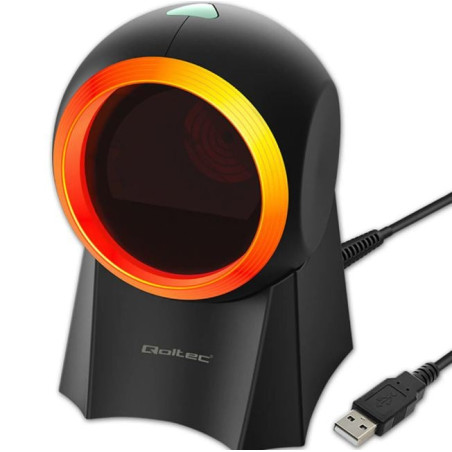 Scanner per codici a barre qoltec 50857 wired desktop barcode scanner