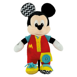 Peluche educativo clementoni baby mickey - vestimi multicolore