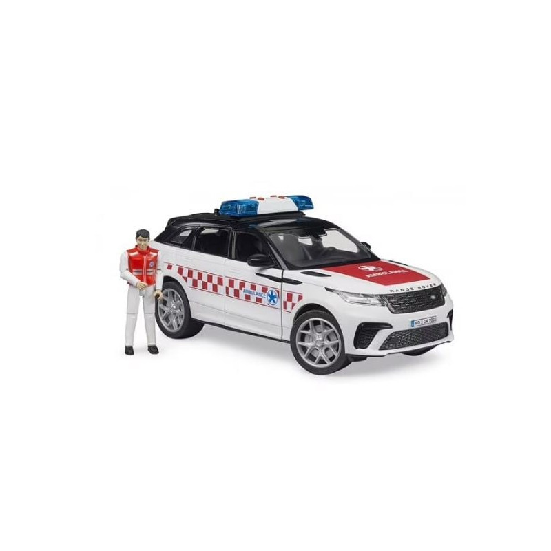 Modellino bruder range rover ambulanza range rover velar con autista