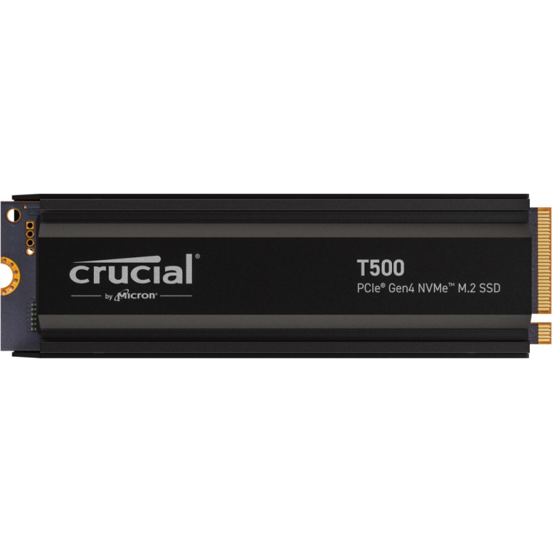 Ssd 1tb crucial t500 pcie 4.0 m.2 2280 con dissipatore di calore