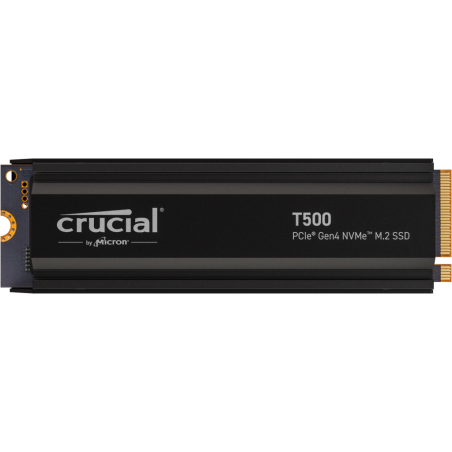 Ssd 1tb crucial t500 pcie 4.0 m.2 2280 con dissipatore di calore