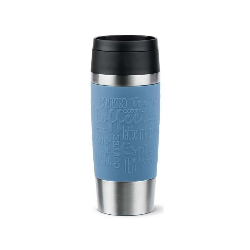 Tazza termica emsa travel mug classic 0.36l inox/blu acqua [n2021100]